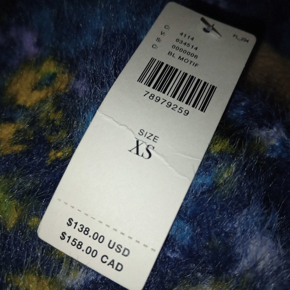 NWT Anthropologie Pilcro Cropped Eyelash Sweater Size XS - Picture 12 of 14